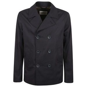 Herno Classic Double-Breasted Blue Coat - NWT